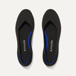 Rothy Black Round Toe Flat
